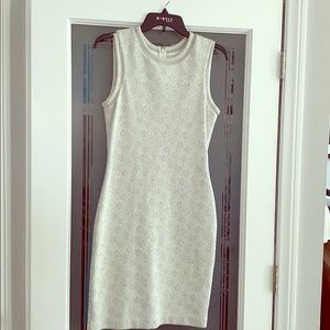 Reiss White/Silver Dress sz 6, in great condition
